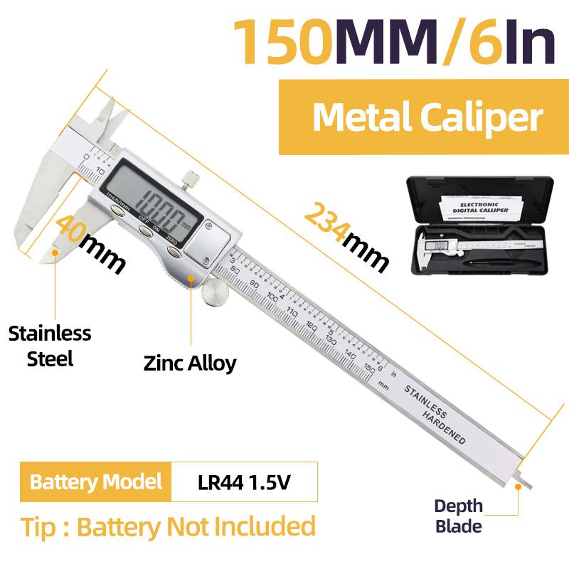 Vernier Caliper With Meter Dial Calipers Metal gauge Micrometer Ruler Metal Caliper Stainless Steel Gauge Depth Measuring Tools