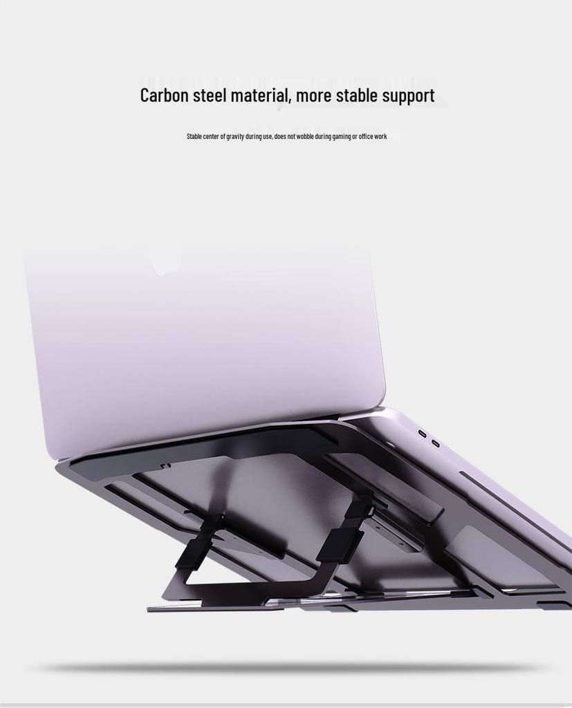 King Kong Z Series Laptop Stand: Ice Ridge Cooling, Hollowed-Out Design, Eight-Speed Height Adjustment, Stable Heat Dissipation.