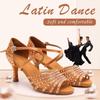 Chaussures de danse à la mode Chaussures de danse à talons hauts en diamant Chaussures de danse à bout ouvert Valse latine Nouvelles chaussures de danse standard internationales