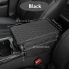 1pc Universal Car Armrest Heightening Pad with Side Storage Bag: PU Leather for Enhanced Comfort Easy Installation and Fit
