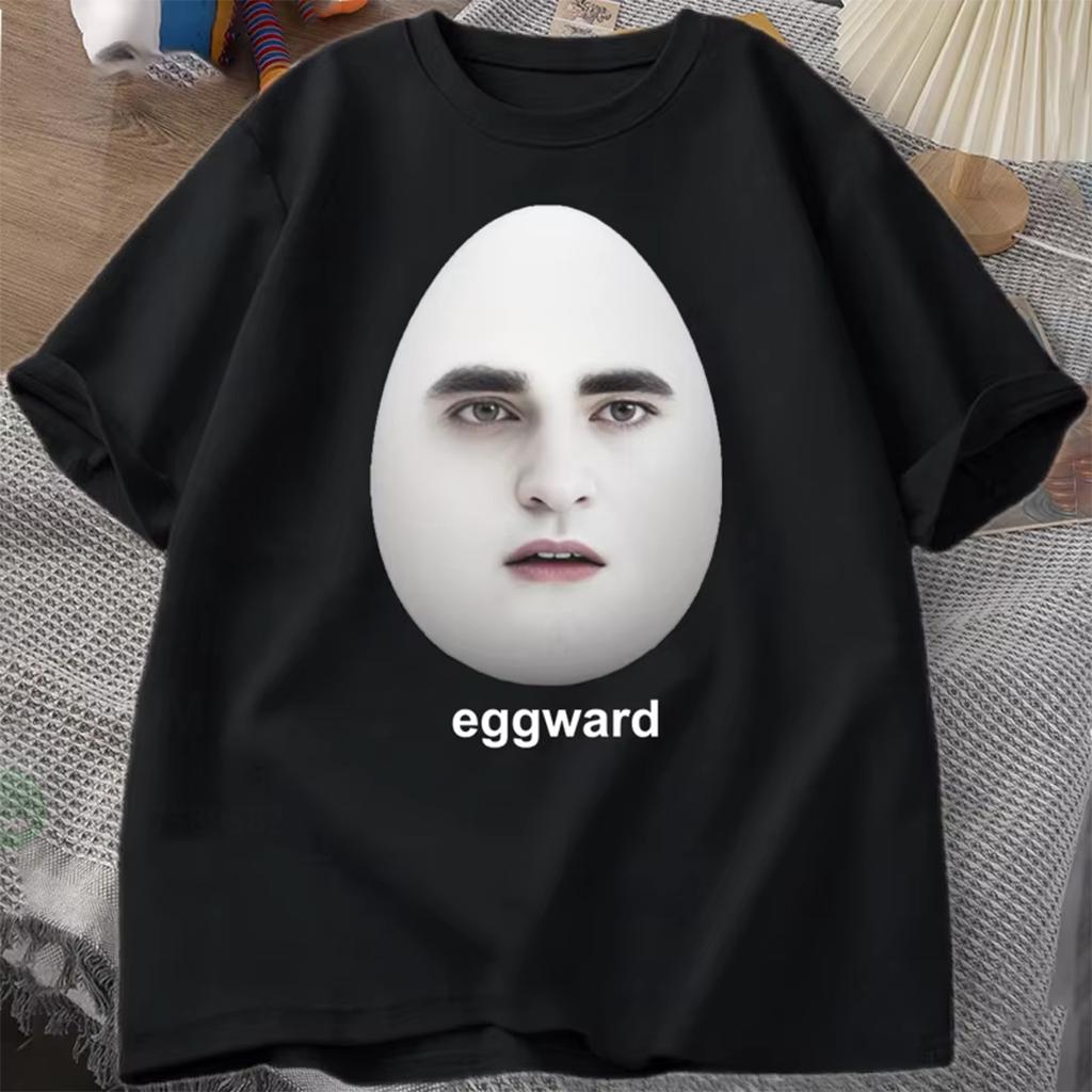 Twilight Eggward Meme T-Shirts Men Edward Cullen Parody Humor Graphic T shirt Casual Cotton Short Sleeve printed Tshirt Tops Tee