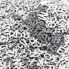 50pcs Mini A to Z Initial Charms Random Alphabet Pendants Stainless Steel Letter Charms DIY Earrings Necklaces Jewelry Making