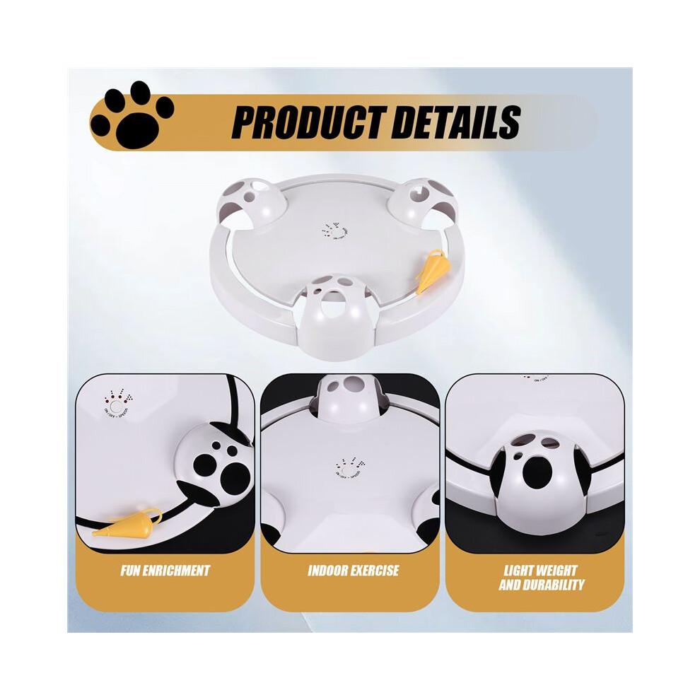 Pounce Cat Toy, Interactive Automatic Toy Adjustable Electronic Battery Operated Toy