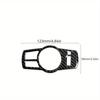 Real Soft Carbon Fiber Sticker Headlight Switch Decorative Sticker Interior Decorative Sticker for BMW 5 Series F10 2011 2012 2013 2014 2015 2016 2017