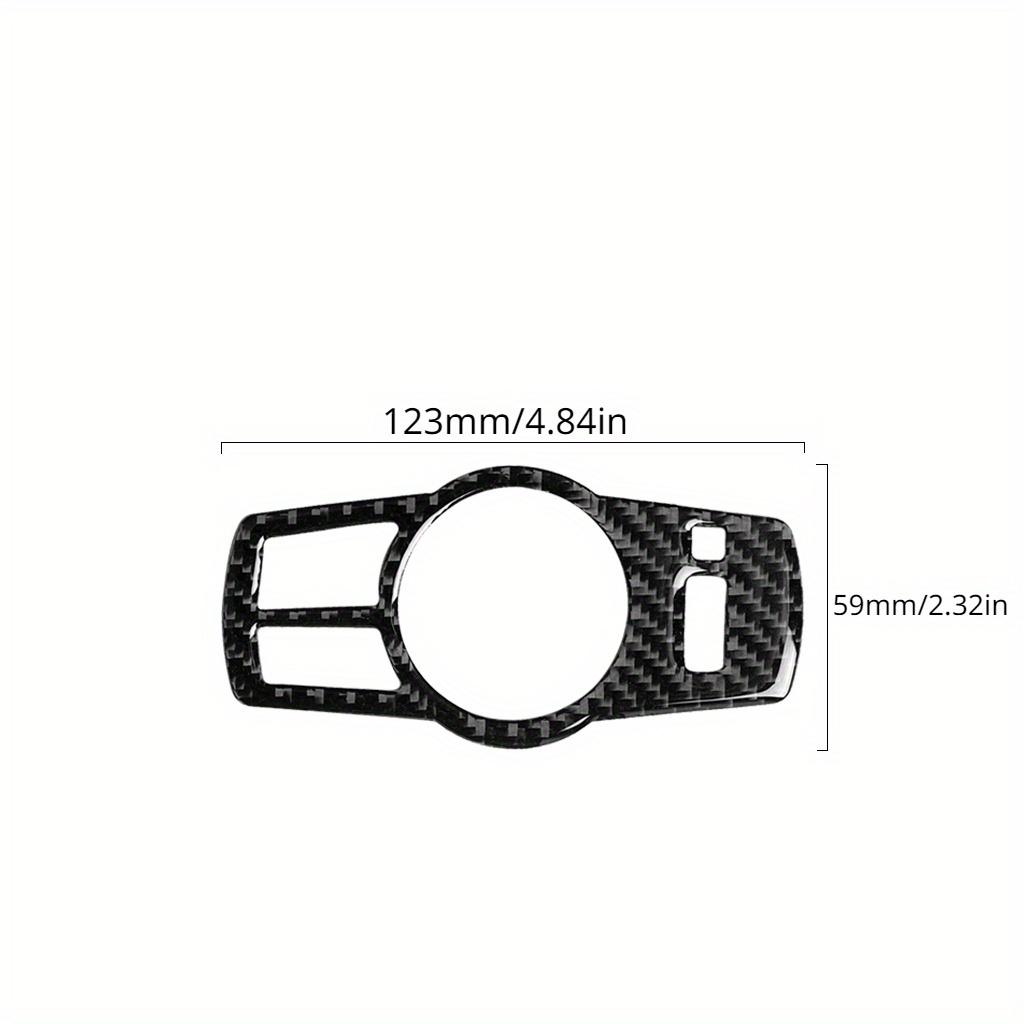 Real Soft Carbon Fiber Sticker Headlight Switch Decorative Sticker Interior Decorative Sticker for BMW 5 Series F10 2011 2012 2013 2014 2015 2016 2017