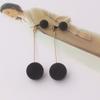 Korean Sweet Stud Earrings for Girls Bobo Plush Ball Long Earrings For Women Temperament Fashion Jewelry Earring brincos