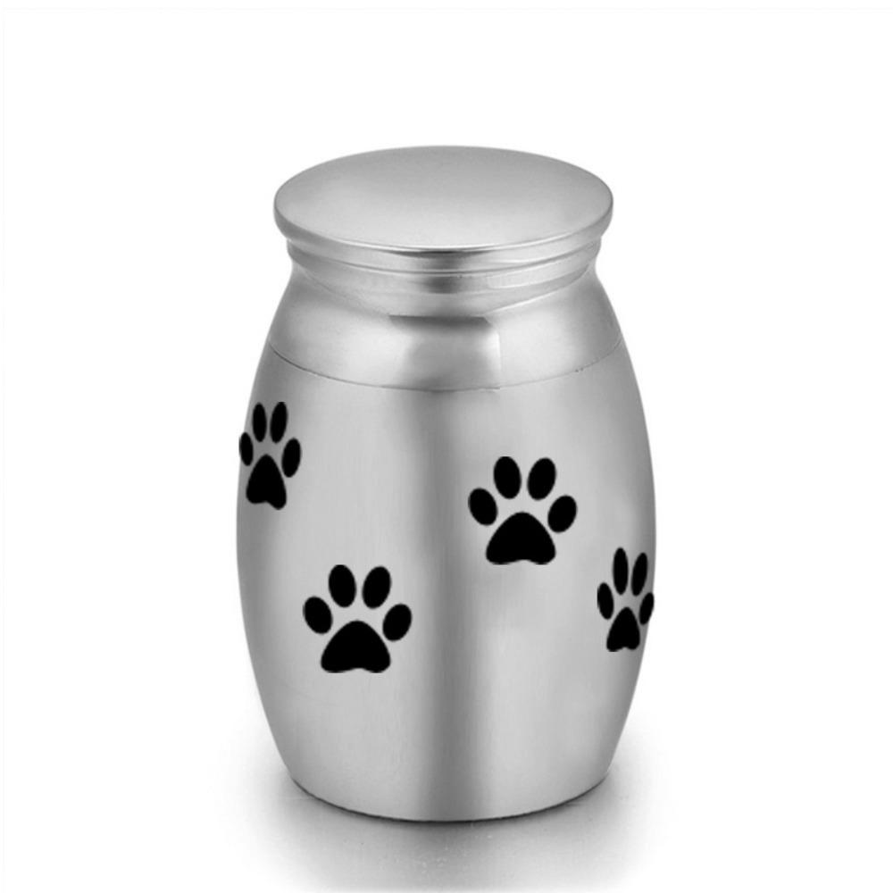 Aluminum Zinc Zinc Alloy Dog Cat Memorial Urn Mini Pet Cremation Urn  For Pets Small Animals Ashes