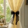 2PCS Non Drilled Curtain Clips Home Decor Curtain Tieback Romantic Bow Curtain Tie  Home Decor