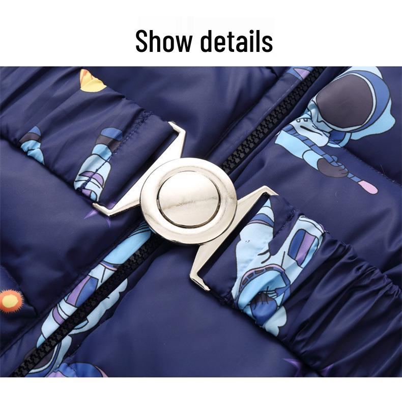 2024 Winter Kids' Down Ski Jacket: European/American Style, Thickened One-Piece Suit for Boys & Girls