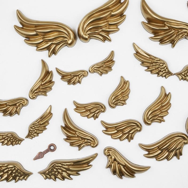 Mirrored Surfaces Angel Wing Silicon Mold for Crystal Resin Projects Easy Demoulding Halloween Decoration Mould
