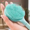 Long-Handled Double Sided Silicone Exfoliating Brush for Deep Body Cleaning and Massage