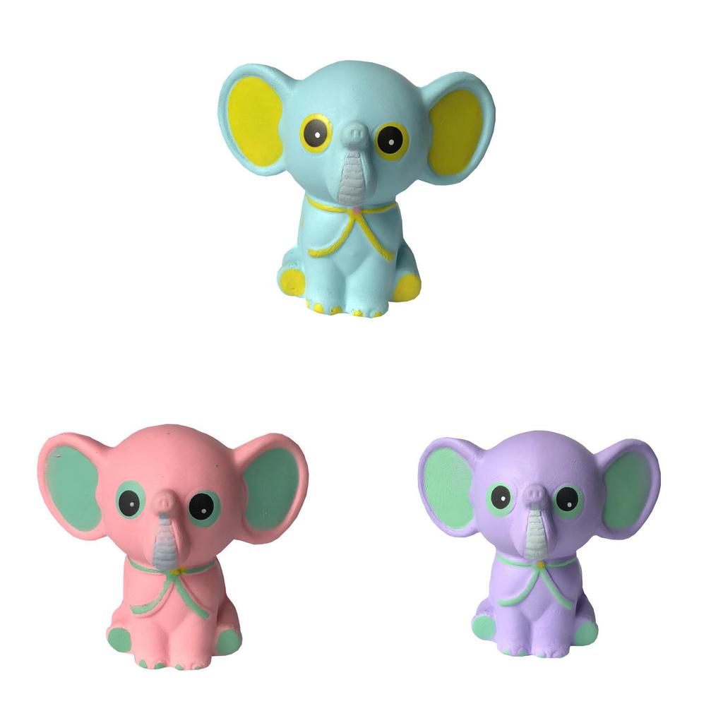 Cute Cartoon Elephant Stress Toy With Pu Foam For Childrens Playroom And Gift Giving