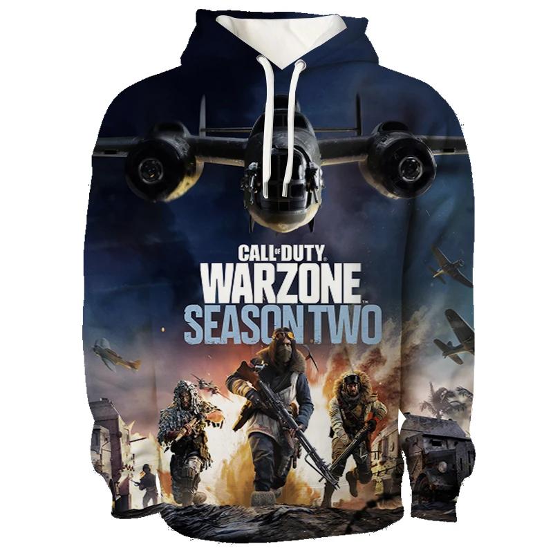 Игровая толстовка с 3D-принтом Call Of Duty Warzone, женская, мужская, с капюшоном, толстовки, уличная одежда Харадзюку, пуловеры с длинным рукавом, одежда 6XL