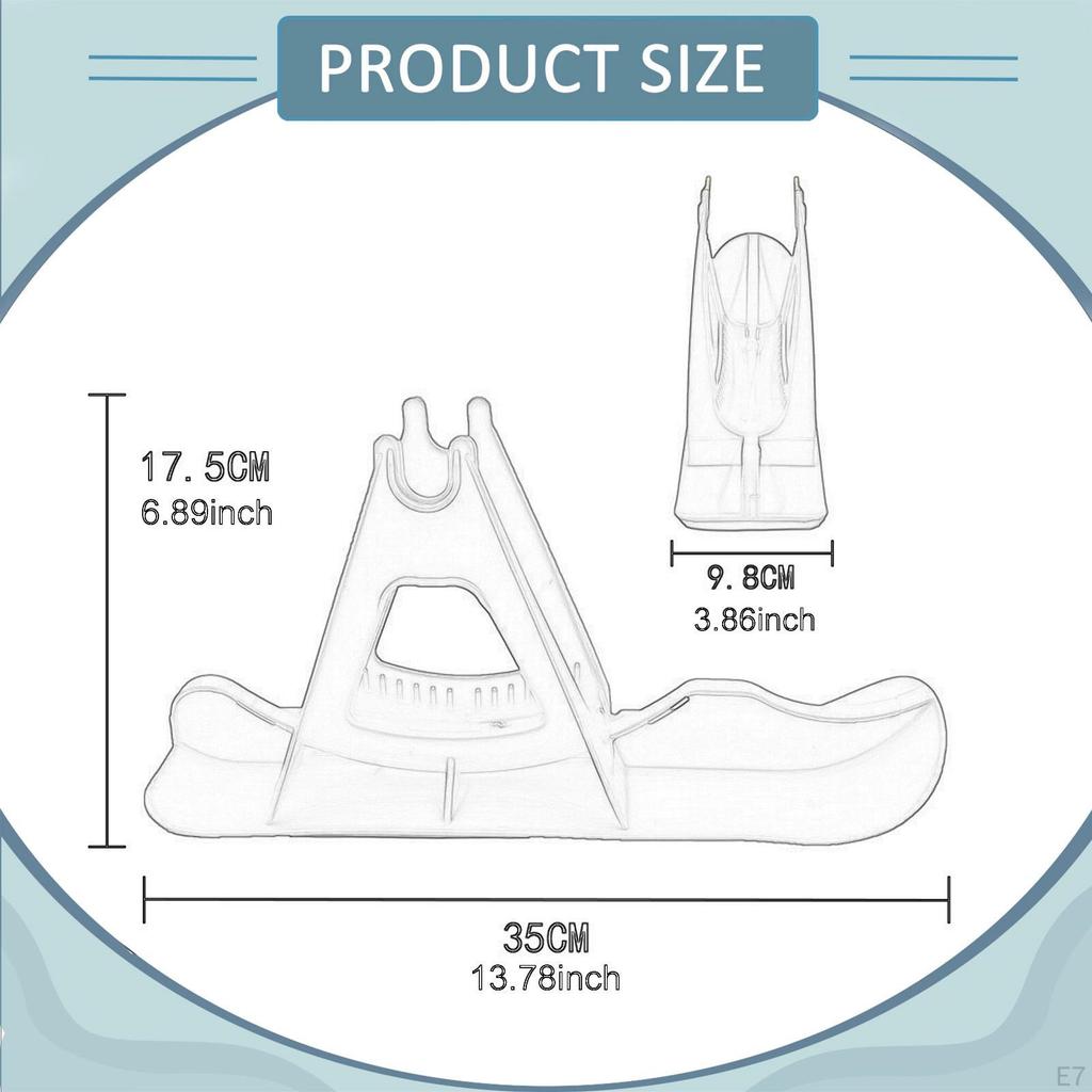 Ski Set Sled Stable Easy Installation Winter Sledge Board Attachment Snow Kit for Balance