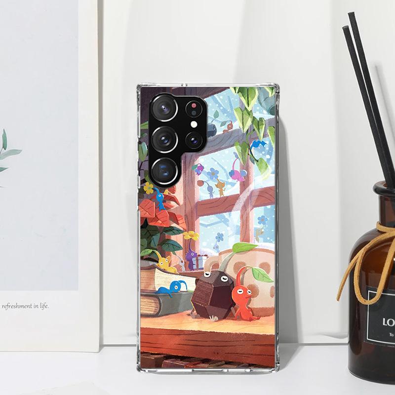 Game P-PikminS 4 Phone Case For Samsung Galaxy S26 S25 Edge S24 FE S23 S22 Ultra S21 Plus S20 + Art Fundas Back Cover Galaxy S25