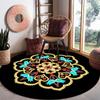Round Carpet Living Room Coffee Table Sofa Hanging Basket Rocking Chair Home Carpet Floor Mat
