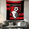 AFC Bournemouth Wall Tapestry Aesthetic Wall Hanging Printed Fabric Blanket Decorative Tapestries for Bedroom Living Room Home Decor