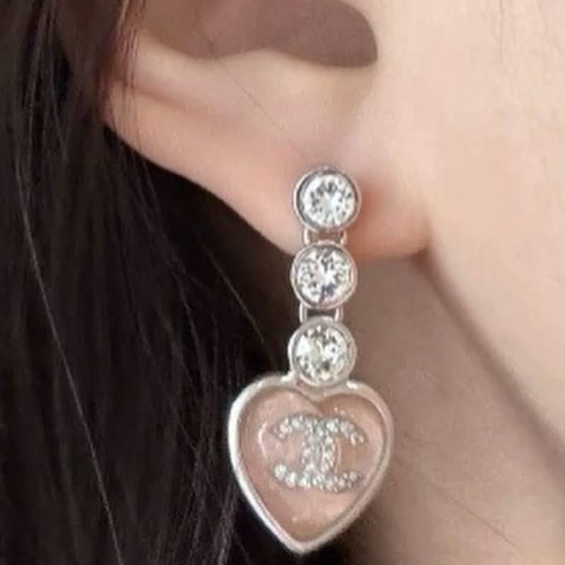 CHANEL Earrings Women's Silver 118009243