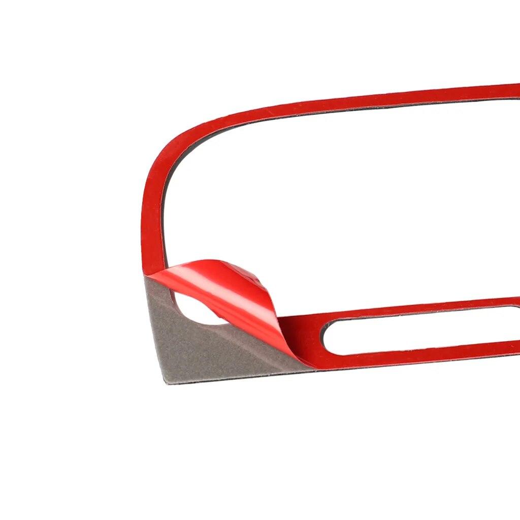 Samolepka 3PCS Auto Center Air Outlet Output Samolepka pro VW Golf 6 R MK6 2008-2012 Carbon Fiber Central Control Air Outlet Sticker