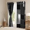 Schwarze Glitzer-Punkt-Vorhänge Polyester-Fensterdekoration Modern Glam Party-Dekor Wohnzimmer-Vorhänge Stil Verdunklungspanel Desi