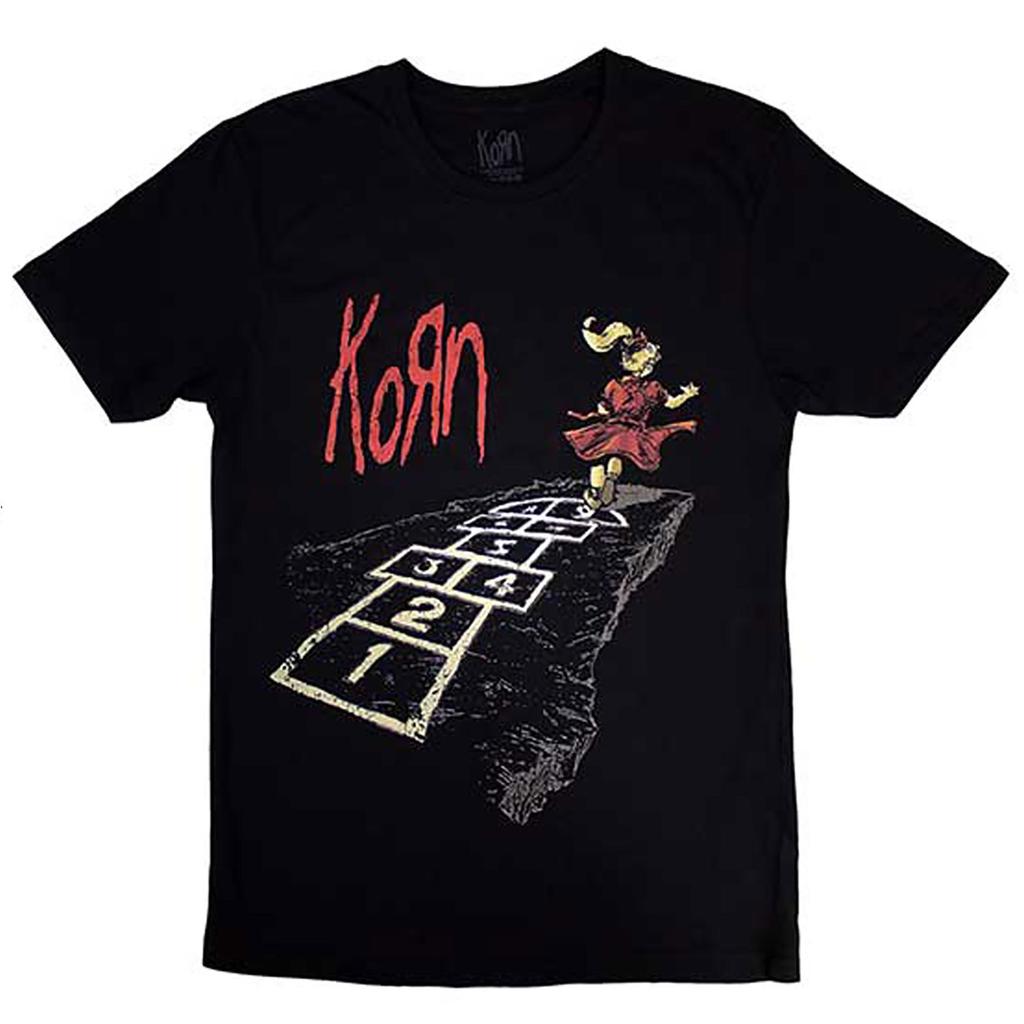 Men's Korn Follow The Leader Hopscotch T-shirt XX-Large Black