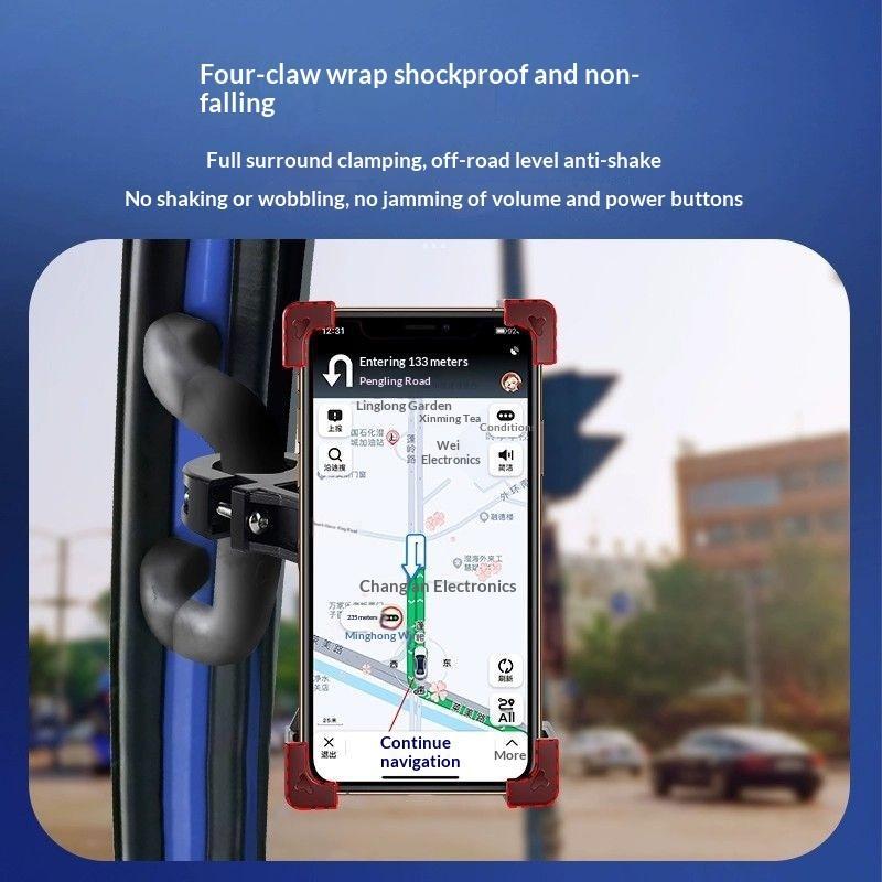 Truck Bus Phone Mount Hands Free 360 Rotation Stable Anti-Shake Grip Universal for Truck Bus Drivers GPS Use