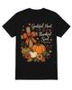 Grateful Heart Thankful Thanksgiving Pumpkin Fall Black T Shirt Gift For Friends