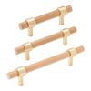 1pair Cabinet Pull Wooden Dressers Knob Simple Drawer Pulls Handles Kitchen Bedroom Furniture Hardware Enduring