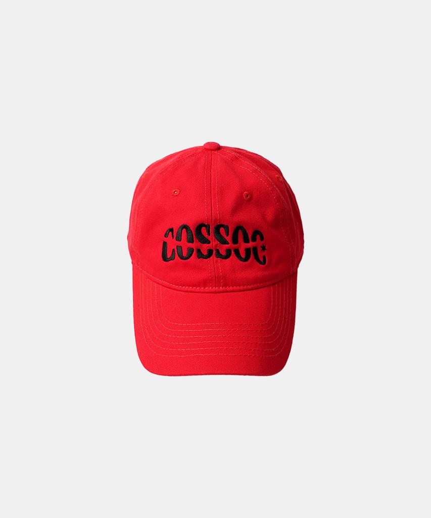 Koso Basic Text Logo Washed Ball Cap (Burgundy)