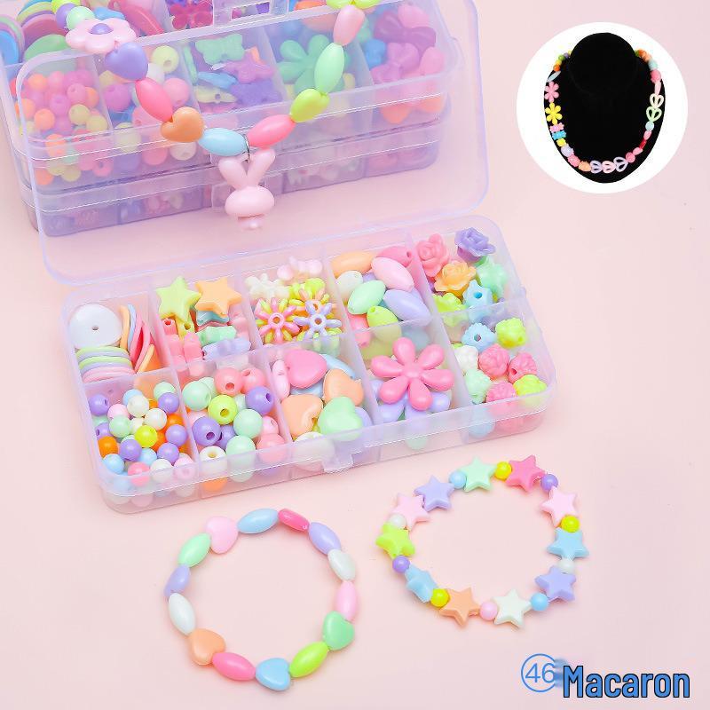 Kids' Handmade Bracelets DIY Gift Set for 8-Year-Old Girls - Beading Materials Included