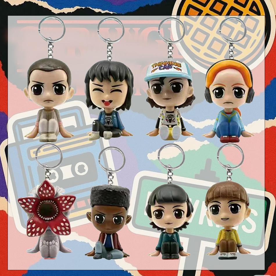 Anime Keychain Figurine Jane Ives/Will Byers/Mike Wheeler Action Figurine Cosplay Vinyl Ornament Figures Plaything New Year Gift