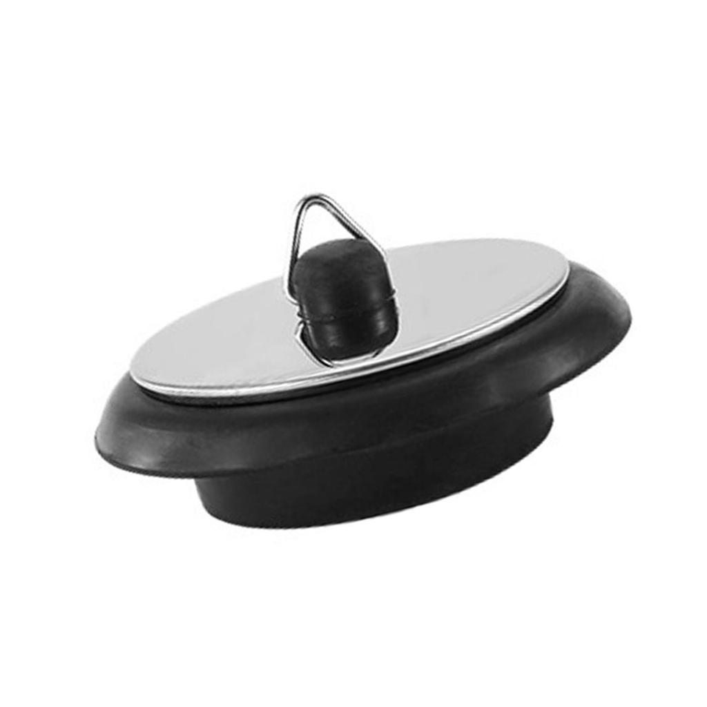 Sink & Bathtub Drain Stopper Easy to Use Rubber Plug with Hook Efficient Rubber Stopper Convenient Hook for Bathroom