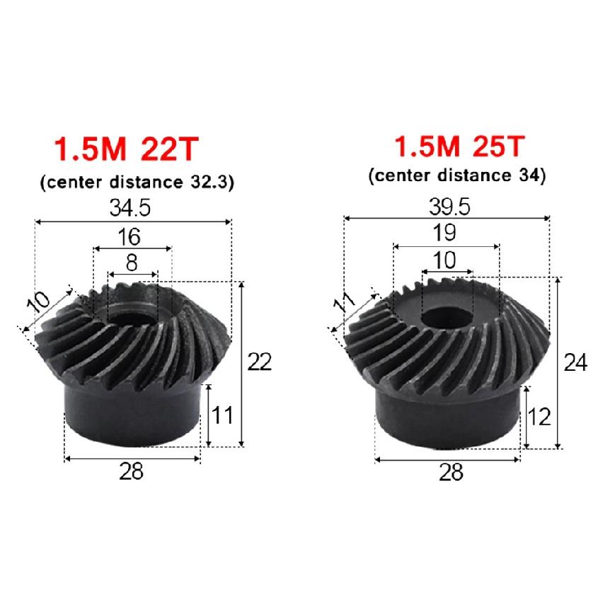 1:1 Roată dințată conică spirală de oțel de precizie 1M 30T 6MM 1.5M 15/18/20/22/24/25 Dinți 2M 15/18/20 Dinți Oțel Carbon ROATĂ BUNĂ