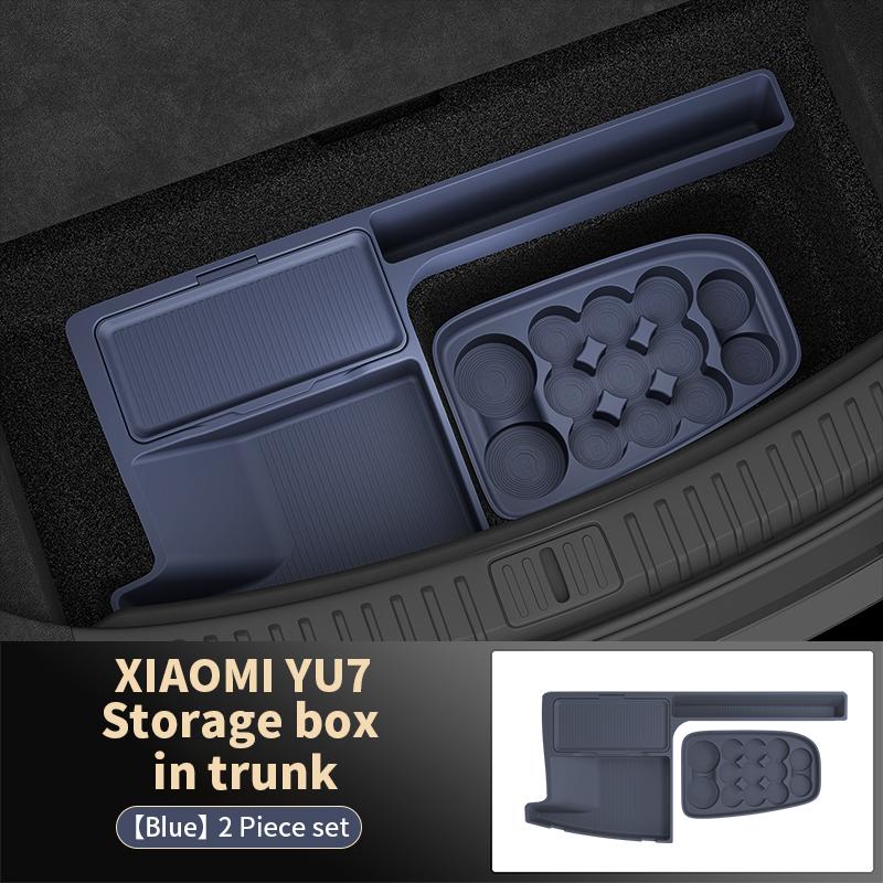 For Xiaomi Yu7 2025 2026 Trunk Storage Box Tail Box Leveling Organizer Interior Modification Special-Fit Interior Accessories