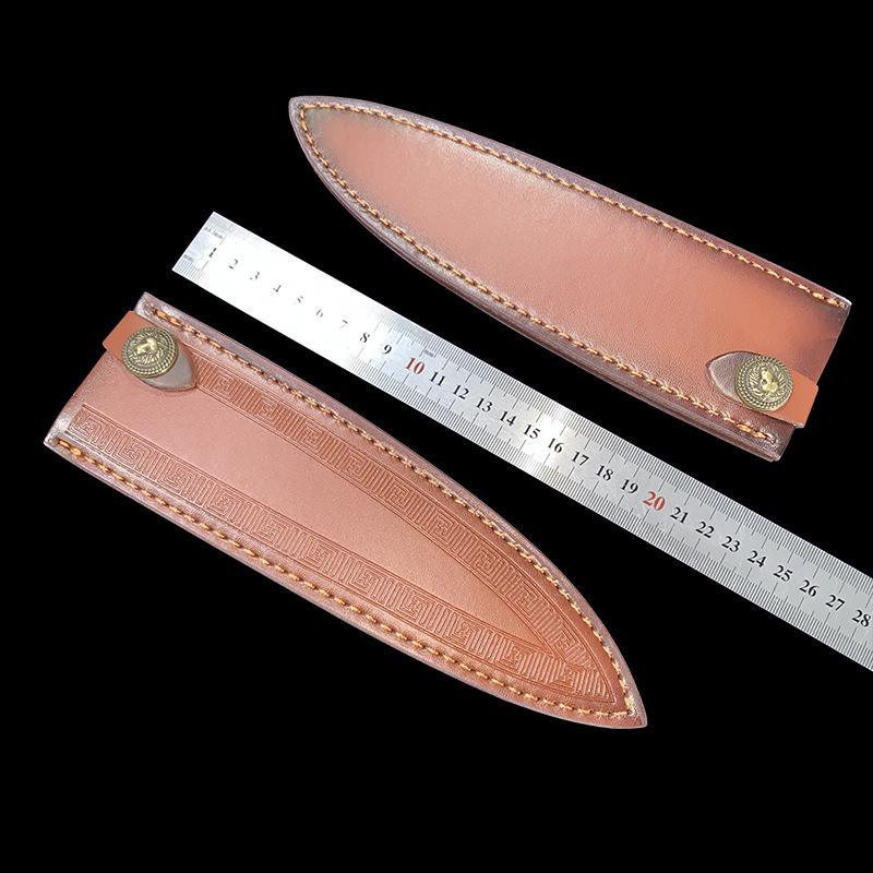 Recycelte Eco-Leder Kiritsuke Kochmesserscheide – Tragbare Universelle Schutzhülle für den Außenbereich