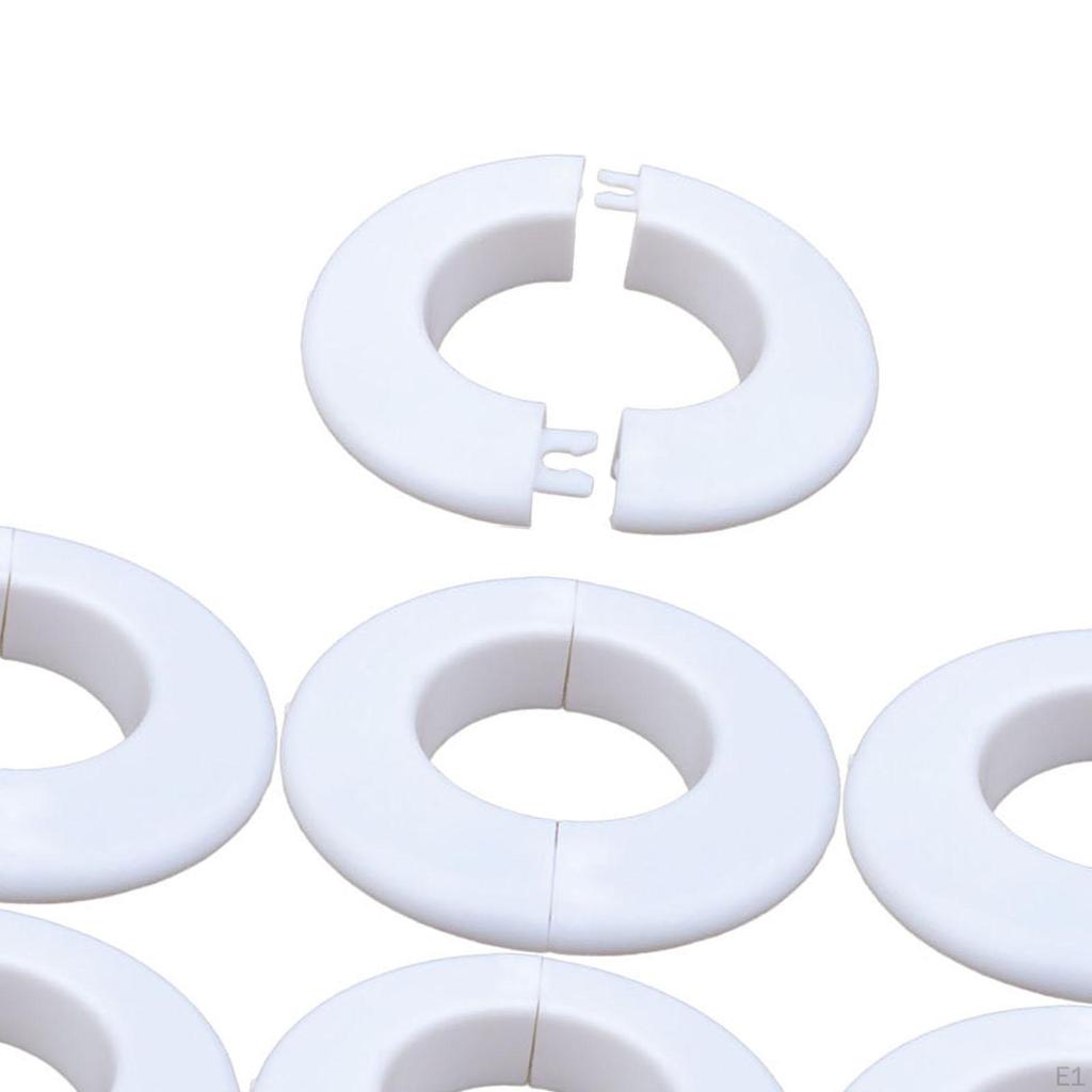 10x AC Hål Dekorativt skydd Rund Escutcheon-platta Tillbehör Högpresterande reservdelar Universal