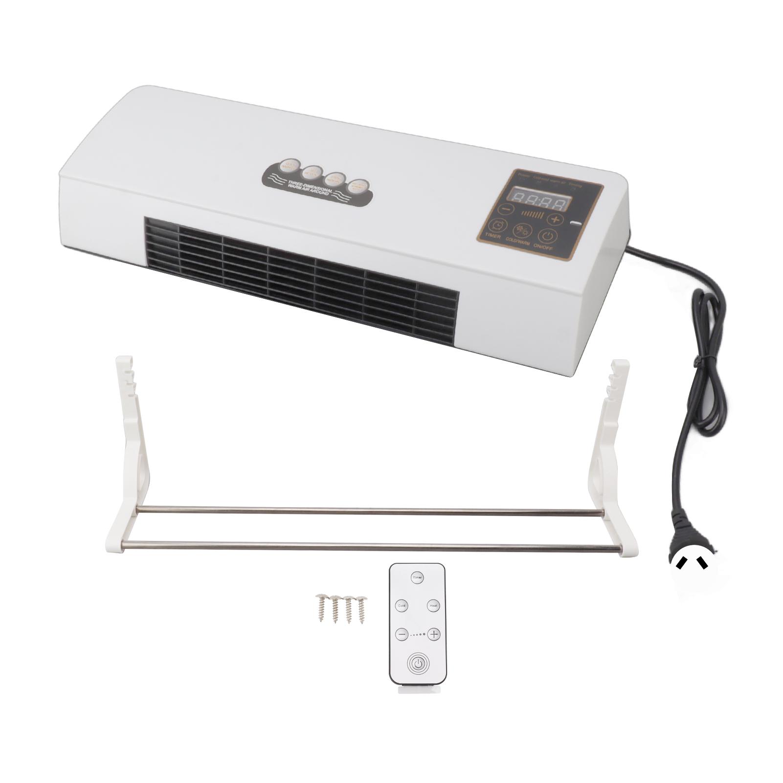 

Электрический обогреватель 1800 Вт для помещений с дистанционным настенным вентилятором и комбинированным низким уровнем шума