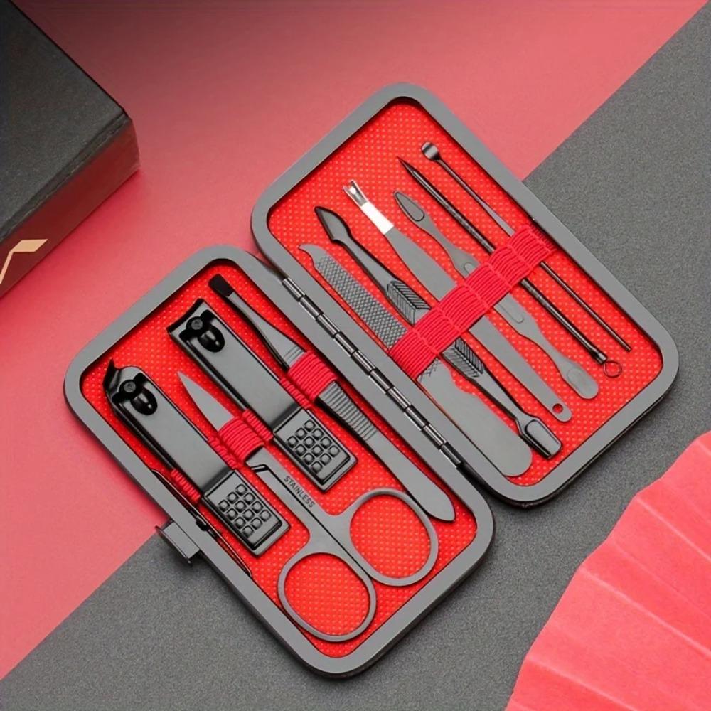 Complete Manicure & Pedicure Kit for Men - Includes Nail Clippers, Trimmers & Straight Knife - Perfect Gift for All Occasions
