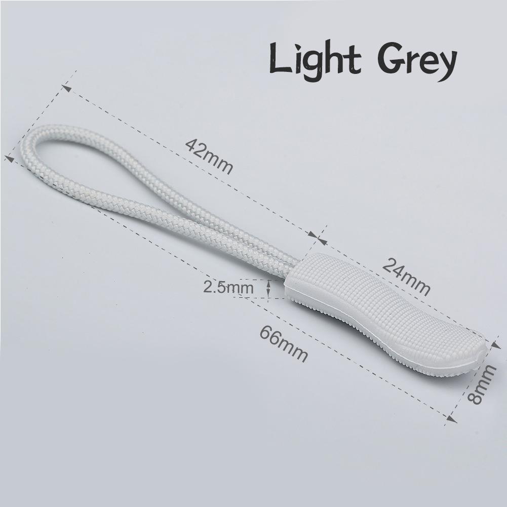 150/100/50/20/10pcs TPU Plastic Puller Injection Zipper Rope Luggage Zipper Pull Handle Pull Tail Zipper Pull Rope