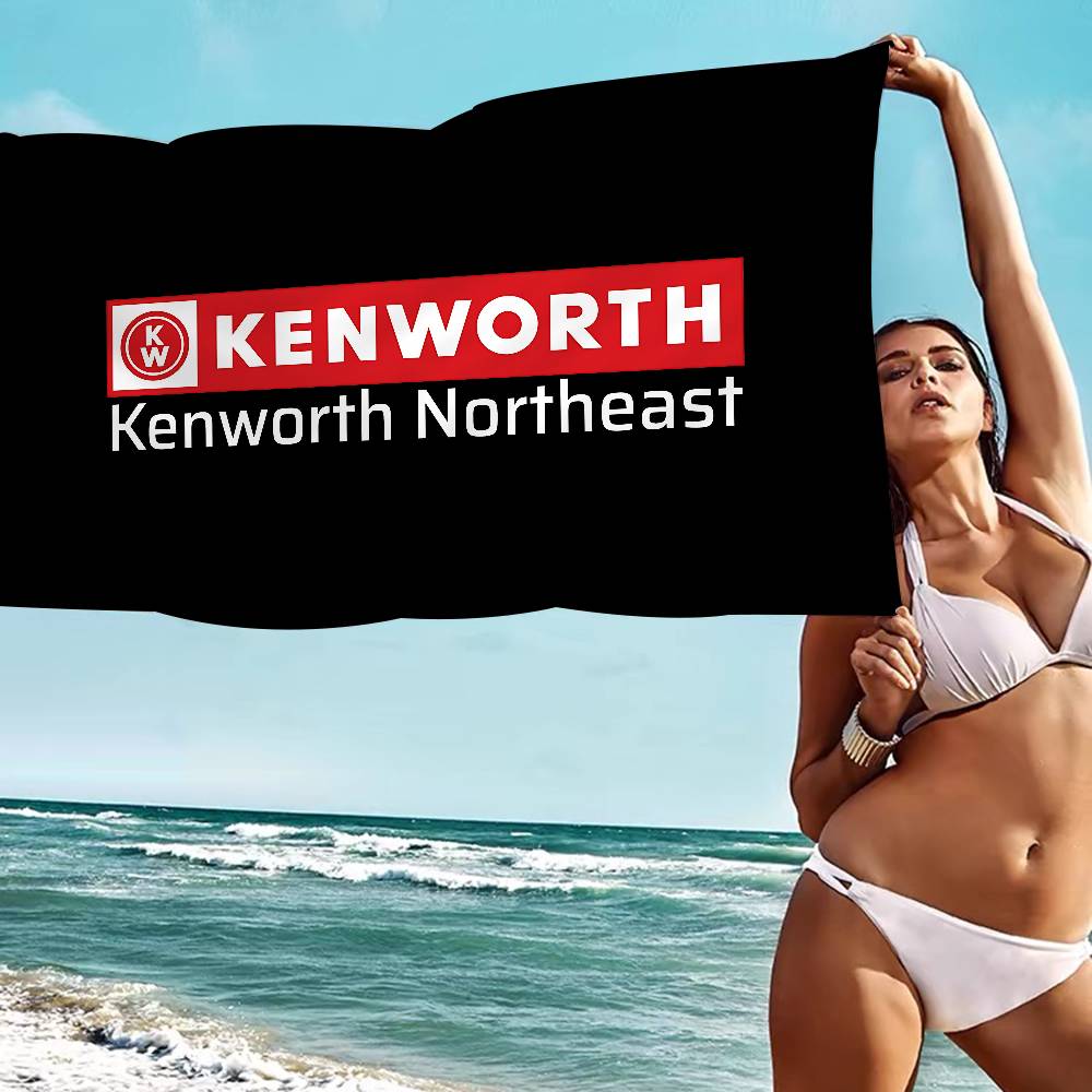 

KENWORTH Logo Microfiber Blanket Quick Drying Beach Towels Oversized Printing Super Absorbent Pool Towel Blanket W40*H60(CM)