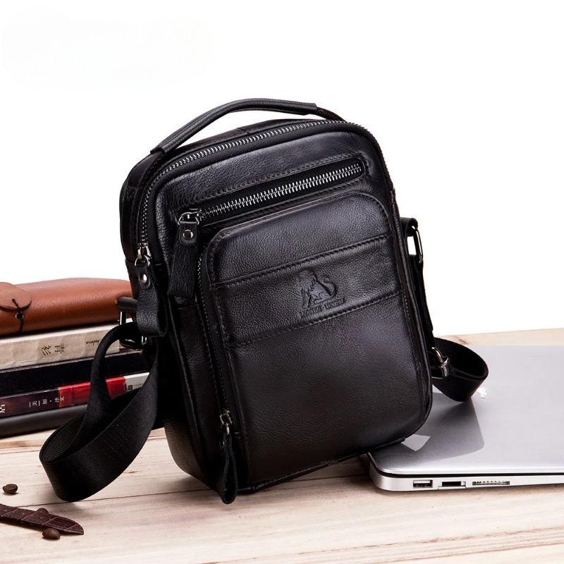 Genuine Leather Men Messenger Bag Male Small Man Fashion Crossbody Shoulder Bags Men's Travel New Handbags