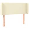 Maison Exclusive - Tête de lit avec oreilles Crème 103x16x78/88 cm Similicuir