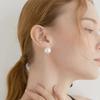 Simple Pearl Earrings (E017_14mm)