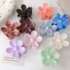 New Colorful Flower Shape Hair Claw for Women Girls Elegant Hair Clip Crab Hairpins Bath Barrettes Lady Fashion Hair Accessories