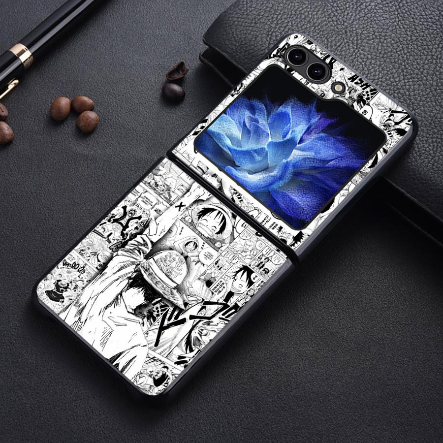 

Чехол для Samsung Galaxy Flip7 FE Flip6 Z Flip 7 6 5 4 3 Flip3 Flip5 Flip4 Задняя крышка телефона Funda Аниме One Pieces Galaxy Z Flip7 FE