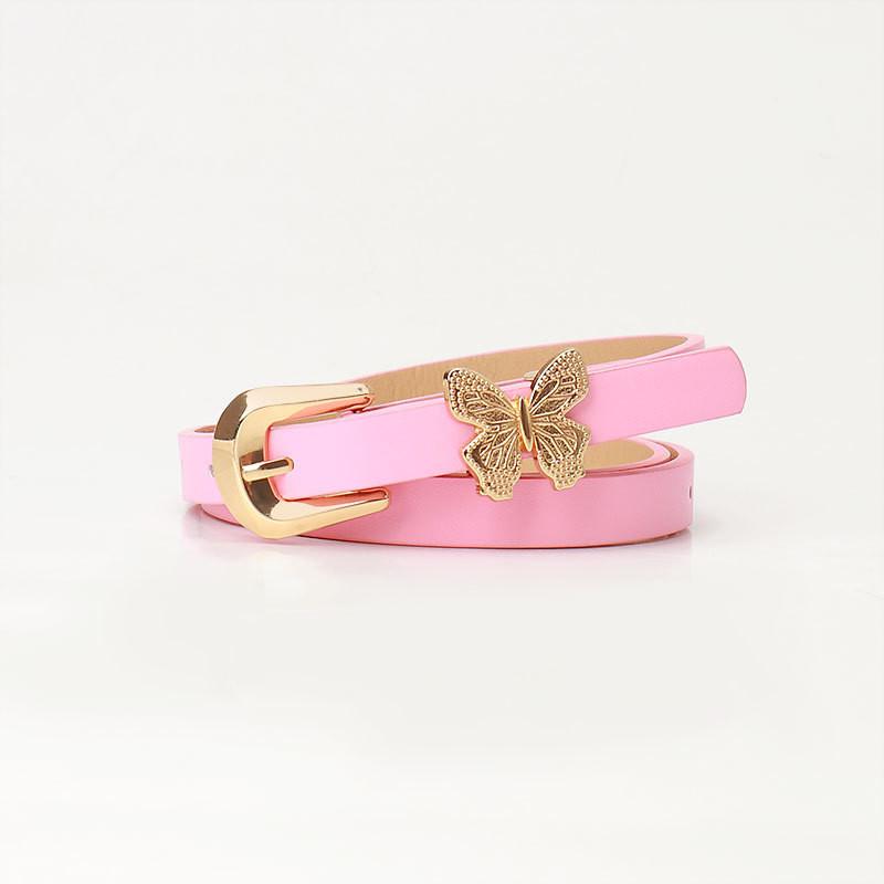 Style Pu Leather Belt With Bow Decor For Girls And Women Summer Wear