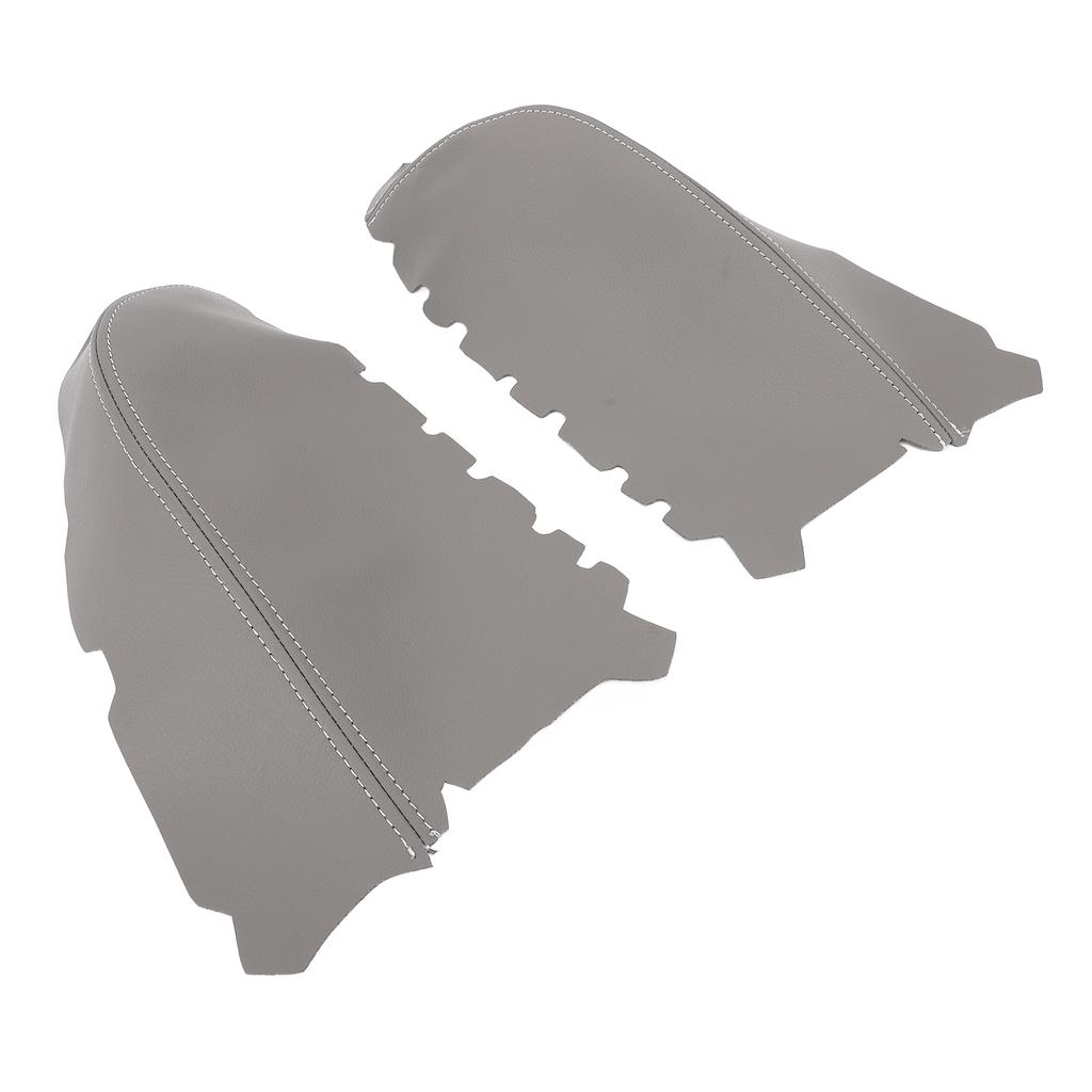 1 Pair Front Door Panel Armrest Cover Protective Scratch Resistant Enhanced Comfort Microfiber