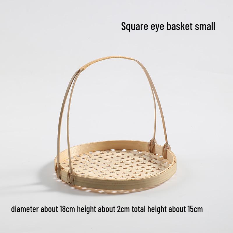 Handgeflochtener Bambus-Siebkorb für Dim Sum und Desserts - Ideal für die Präsentation von Gebäck und chinesische Verlobungstafeln