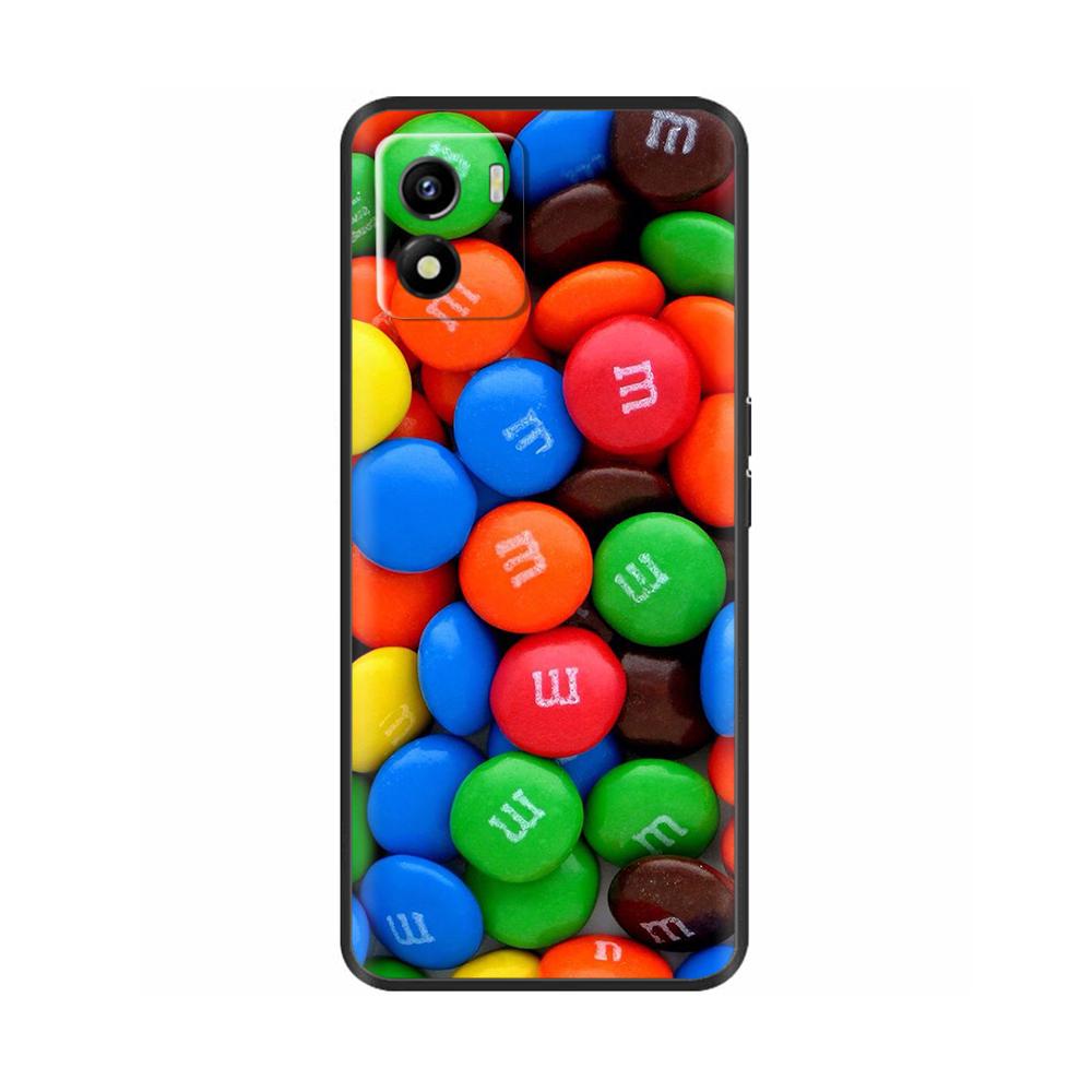 For Vivo Y01 Case Y01 2022 Soft Silicone Back Cover TPU Phone Case For Vivo Y01 Y 01 VivoY01 Cute Black Bumper Coque Shell Funda