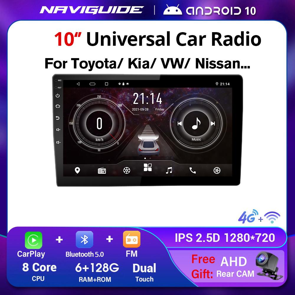 2Din 9/10 Inch Android System Universal Car Radio For Toyota Honda VW Nissan Kia Hyundai Carplay GPS BT Multimedia Player NO DVD